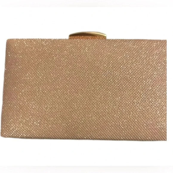 CLUTCH/CROSS BODY BAG
BRONZY GOLD WITH A HINT OF PINK - Picture 1 of 4